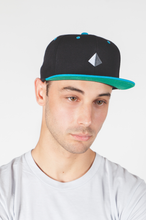 Black/Aqua Snapback, HATS - theNEObrand