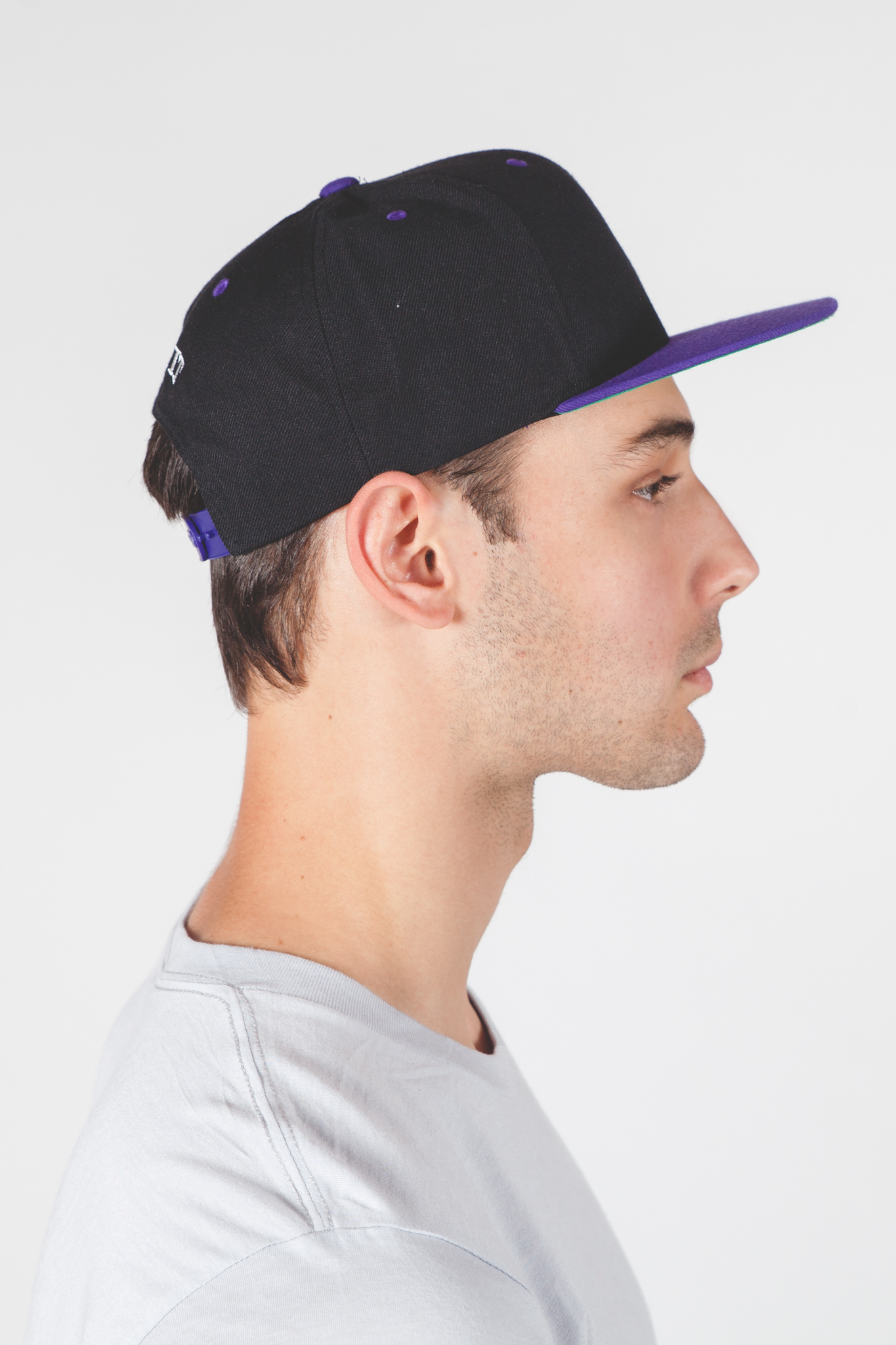 Flat Brim Adjustable Snapback Hat Cap - Black/Purple for Men & Women –  theNEObrand