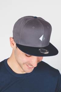 Charcoal/Navy Snapback, HATS - theNEObrand